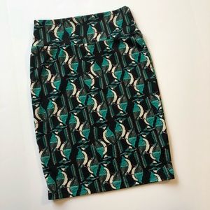 Bird LulaRoe Cassie Pencil Skirt